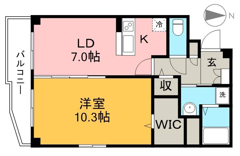 エピナール北久保 109号室 間取り