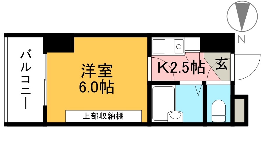 セブンシーズ入明アネックス 305号室 間取り