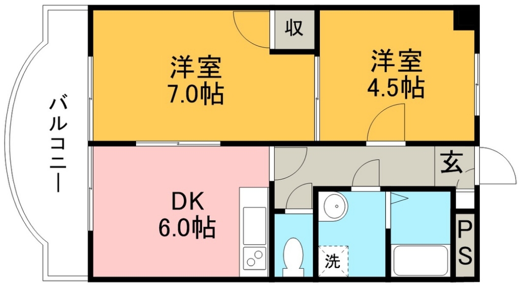 カームリヴ 503号室 間取り