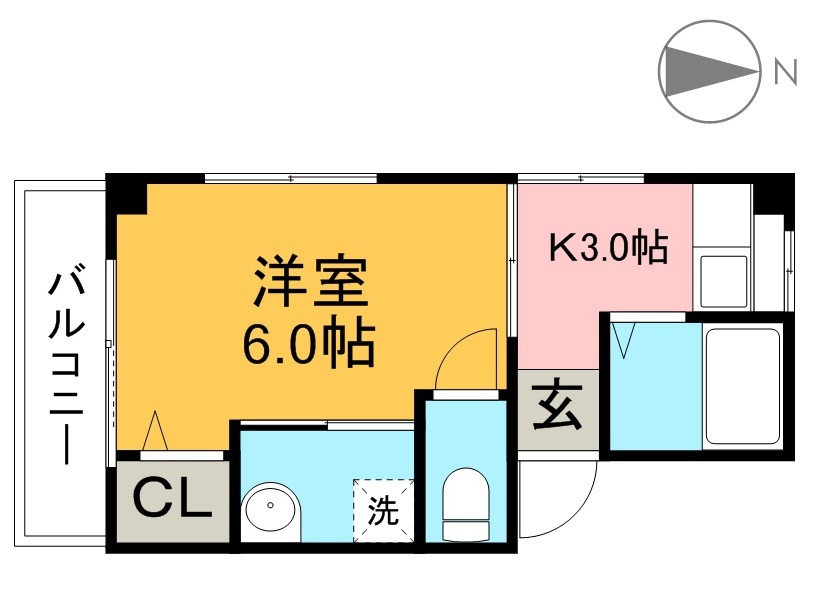 渡辺ビル 302号室 間取り