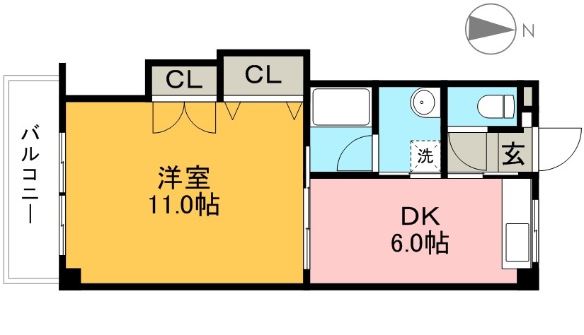 ドリームハウス２ 308号室 間取り