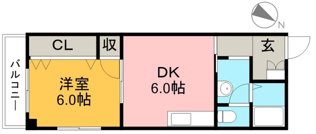 コーポレッドハット 301号室 間取り