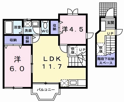 サンハイツ　Ⅰ 間取り