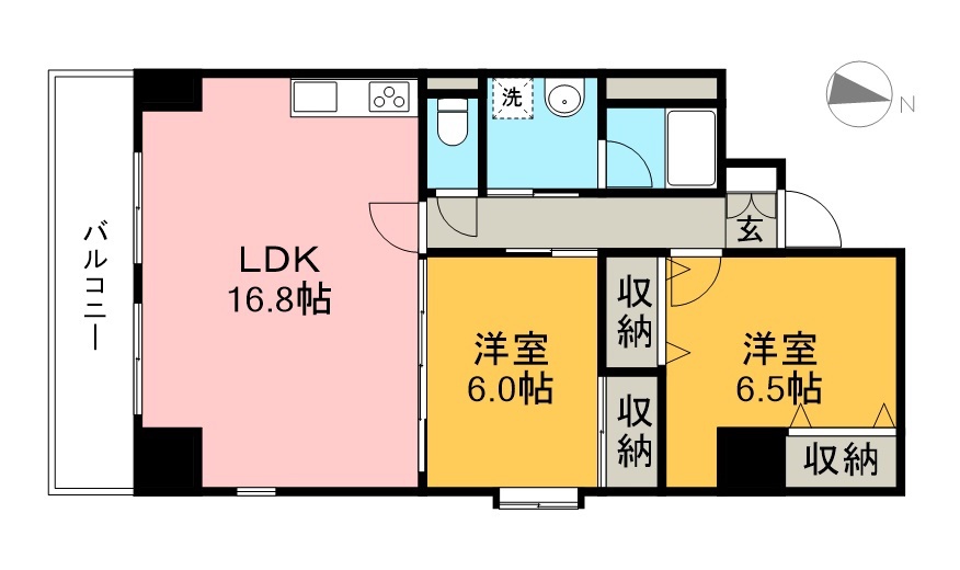 リップルガーデンⅠ 204号室 間取り