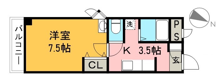 ＦＬＡＴフクイ 101号室 間取り