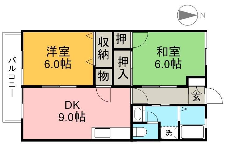 ハウスＯＺ　Ａ棟 203号室 間取り