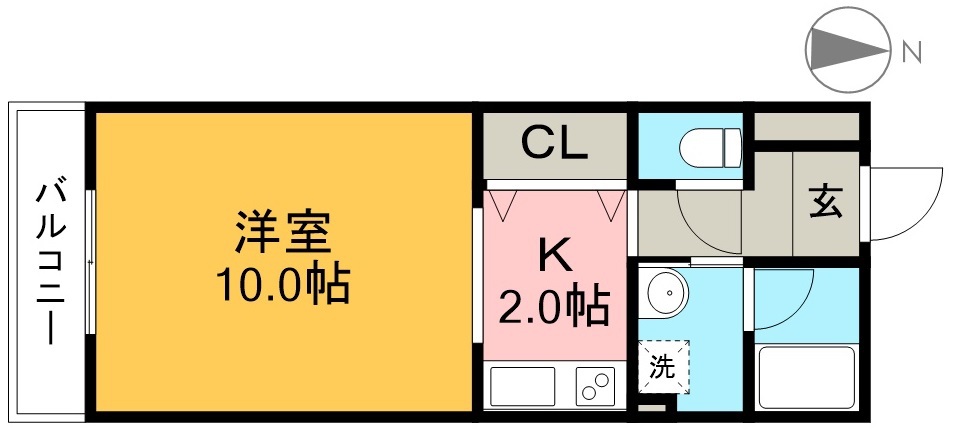 ラ・ヴィスタ 101号室 間取り