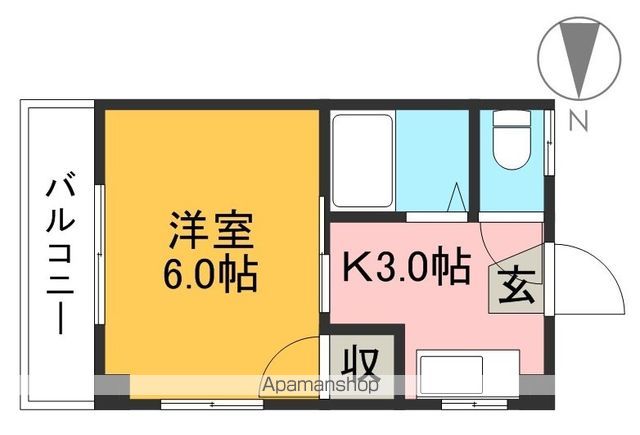 小倉ハイツ 305号室 間取り