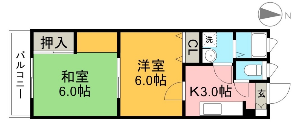 吉川マンション 間取り図