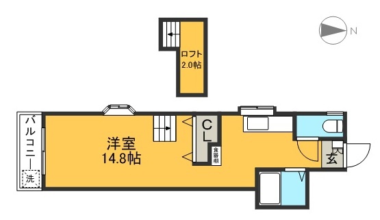 メゾンレーヴ 308号室 間取り