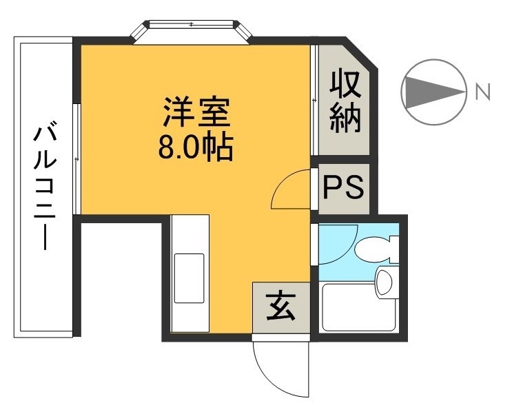 アローハイツ 間取り図