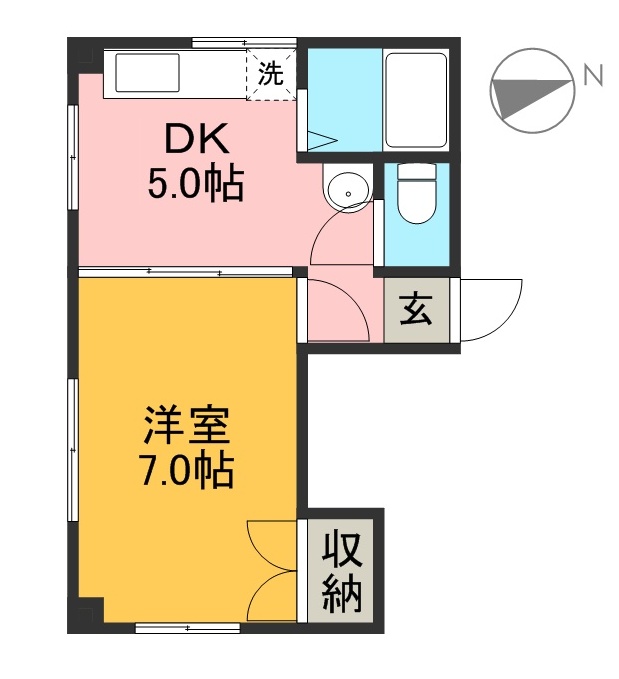 ハイツサクラ 101号室 間取り