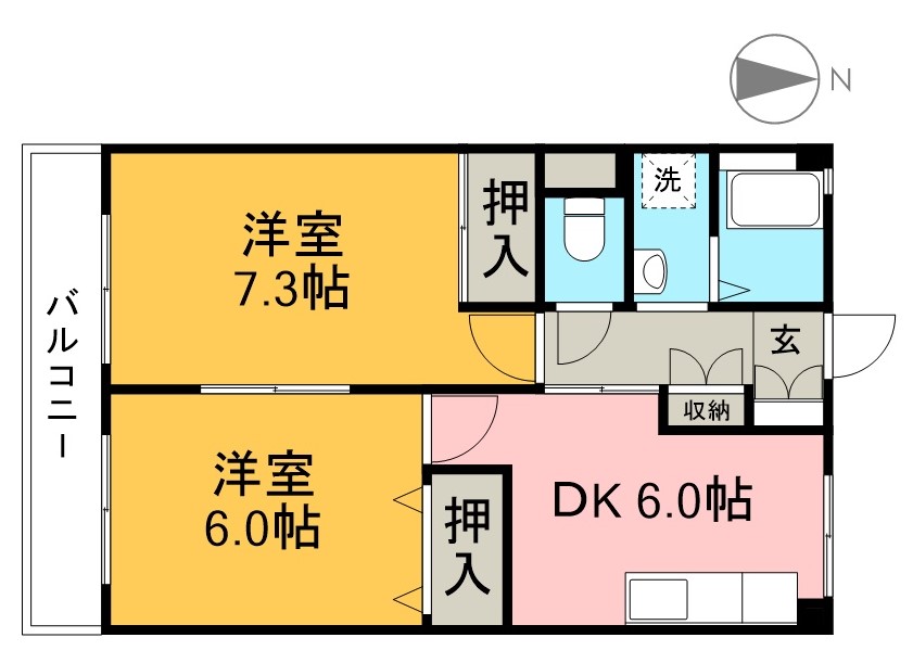 木の丸グリーンハイツ 間取り図