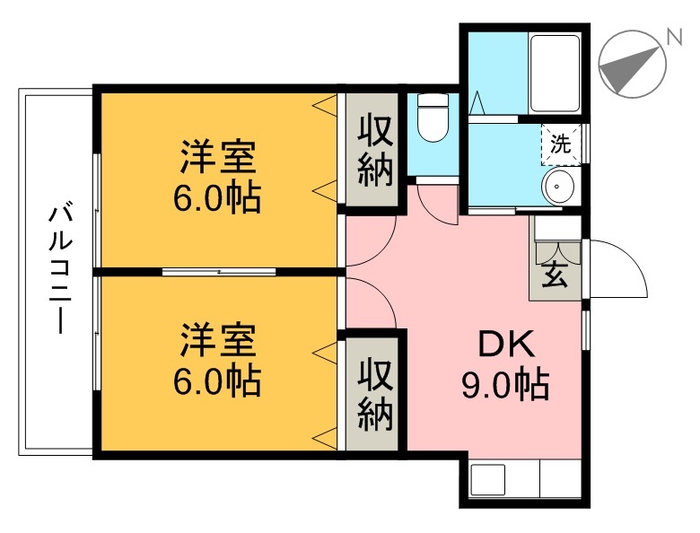 パトリア 202号室 間取り