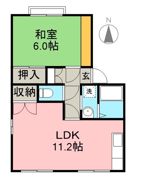 ＭＫハイツ 101号室 間取り