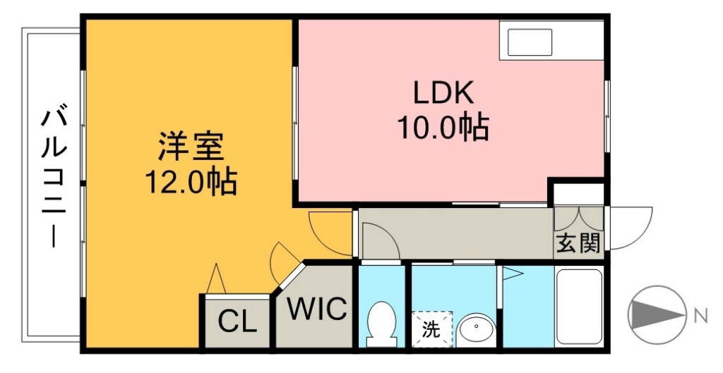 パルティールＹ 102号室 間取り