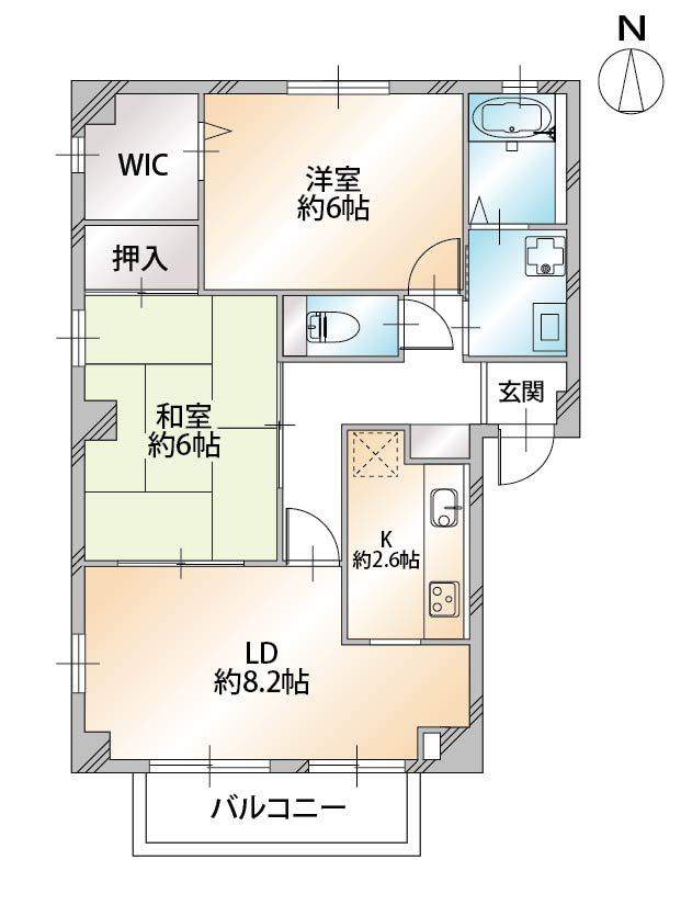 フォブール泉川 301号室 間取り