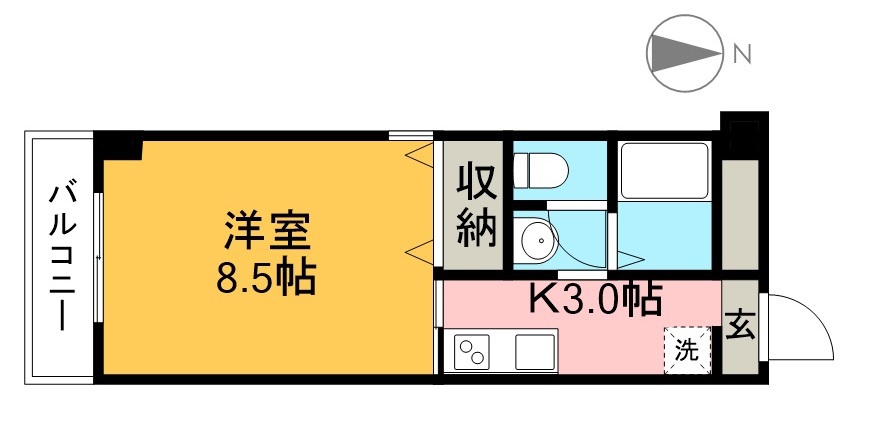 エストゥディオＹ 202号室 間取り