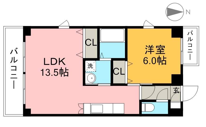 ＣＨＡＲＭＡＮＴ（シャルマン） 301号室 間取り