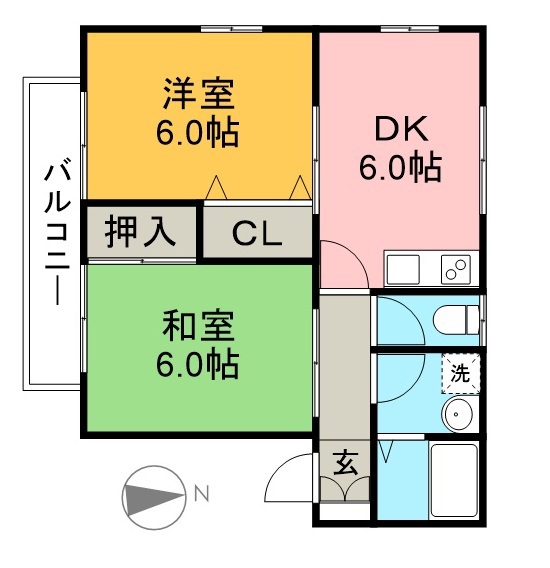 ヒロハイツⅢ 101号室 間取り