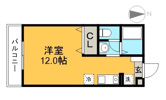 ハッピーライフⅡ 102号室 間取り