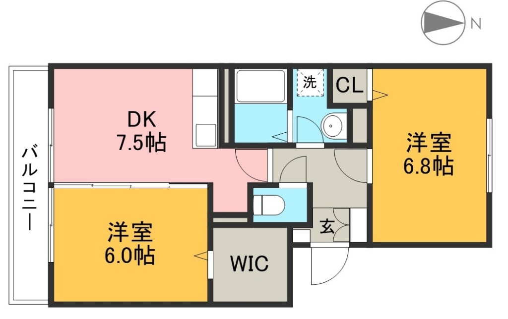 セジュール　オッツ 202号室 間取り