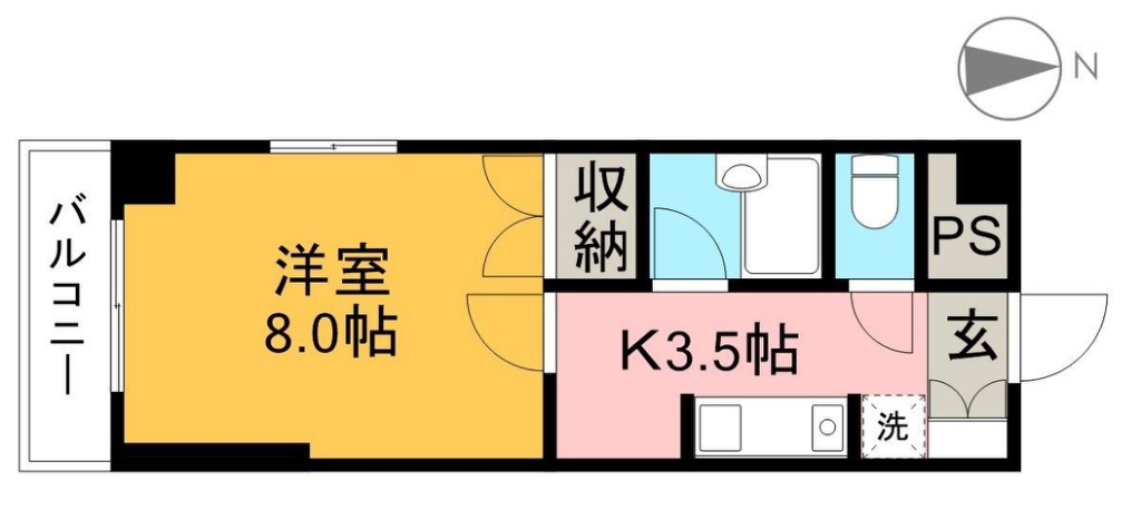 ミタニマンションⅢ 706号室 間取り