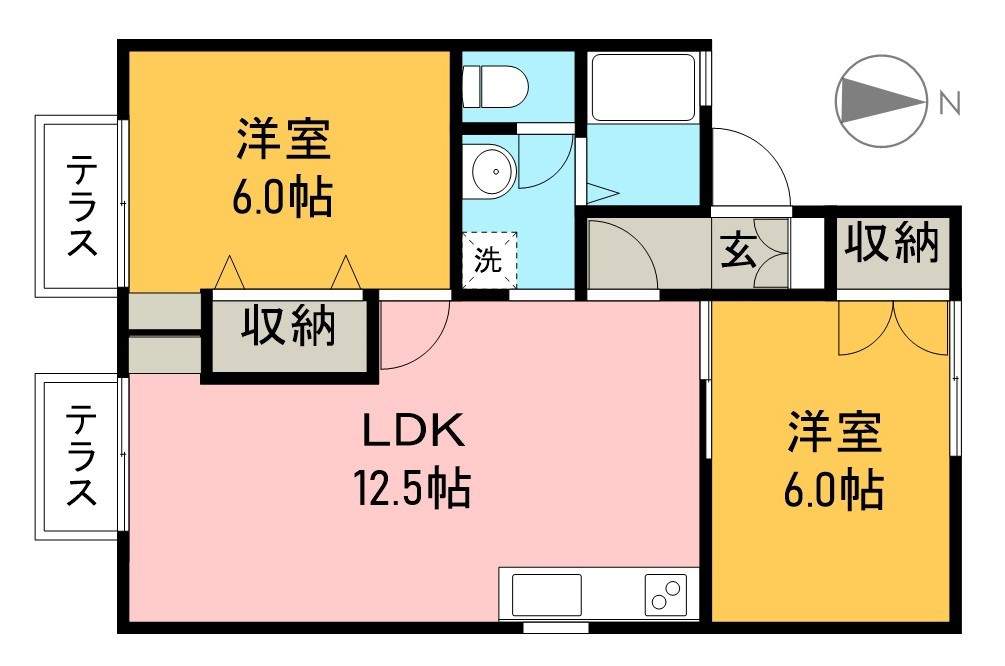 セジュール野島 間取り図