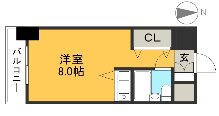 朝日プラザ知寄町パサージュ 303号室 間取り