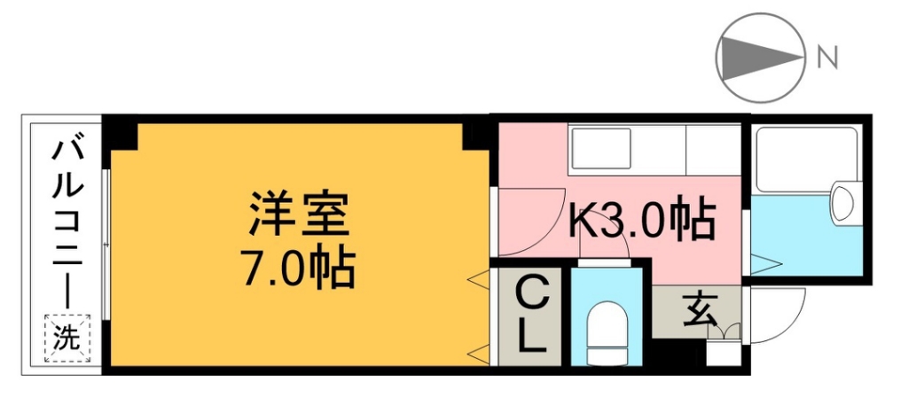 ラ・メール知寄Ⅱ 間取り図