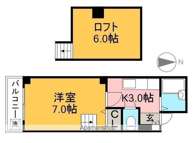 ラ・メール知寄Ⅱ 401号室 間取り