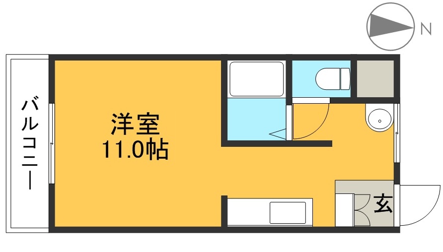 アーバンＢＯＸ 402号室 間取り