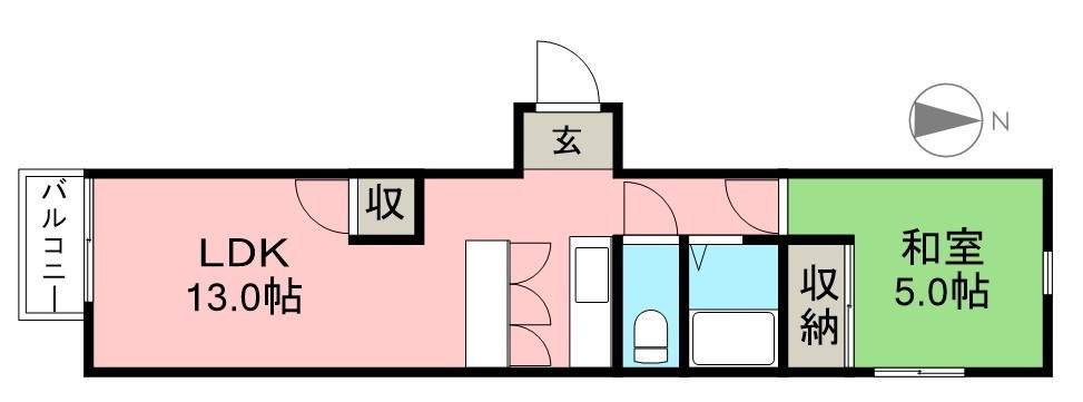 サンハイツ神田Ⅱ 203号室 間取り