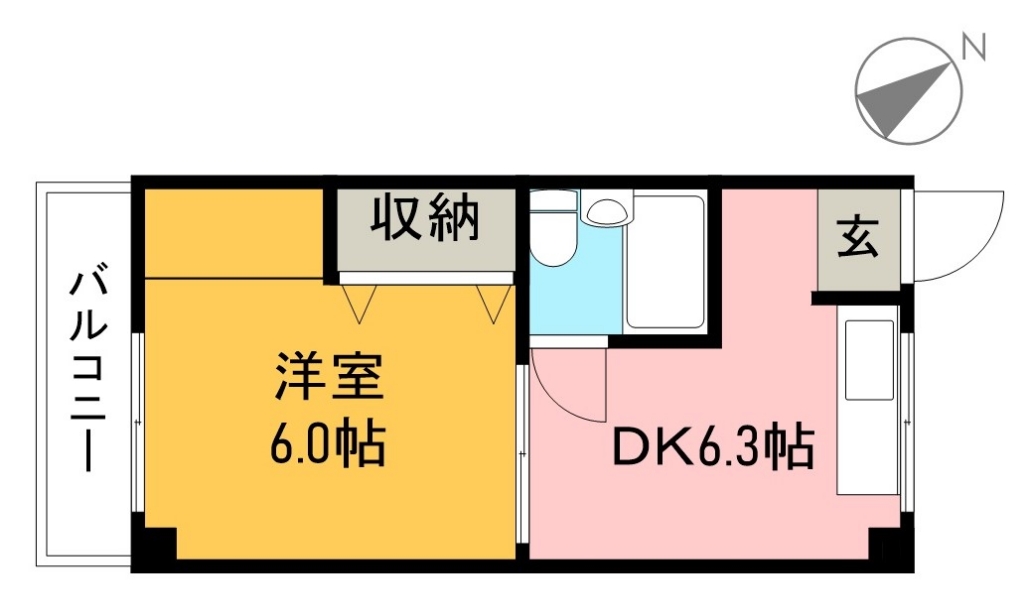 ＳＡＫＵＲＡハイツ 301号室 間取り