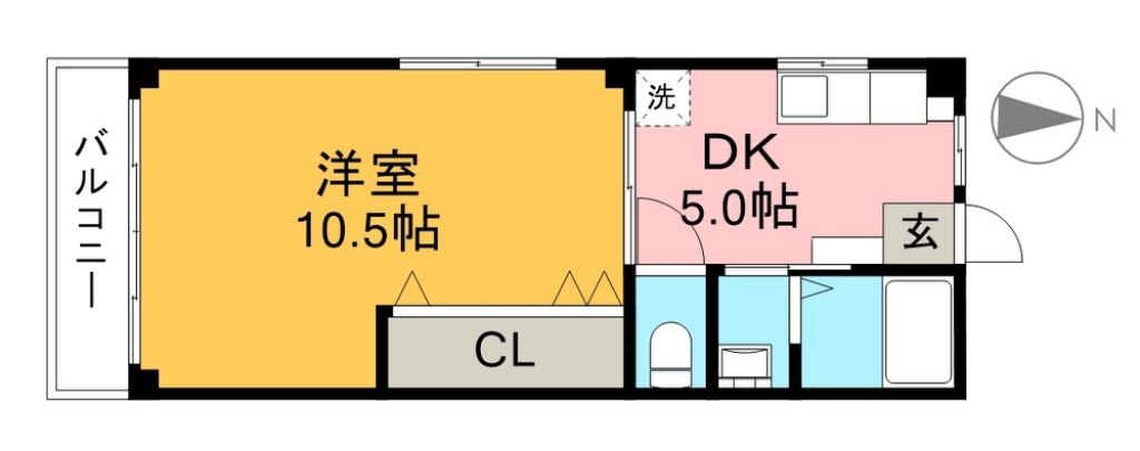 第二コーポサチ 203号室 間取り