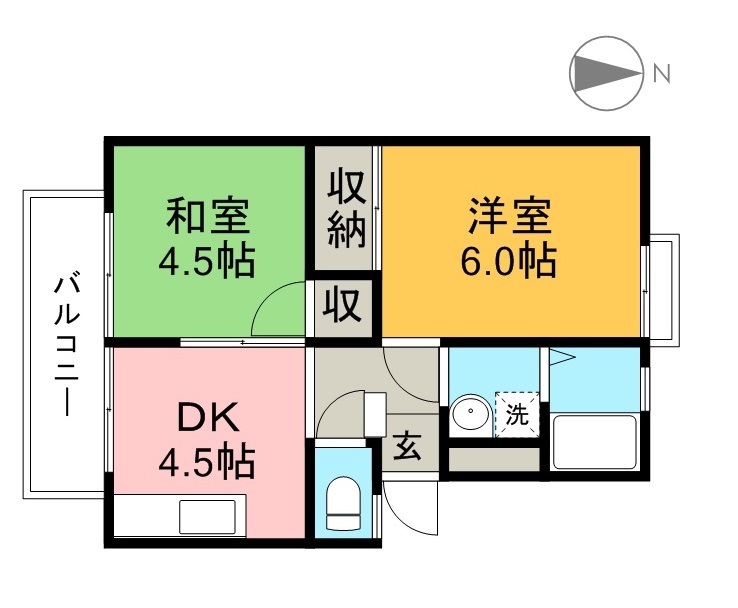 ＭＴハイツＢ 202号室 間取り