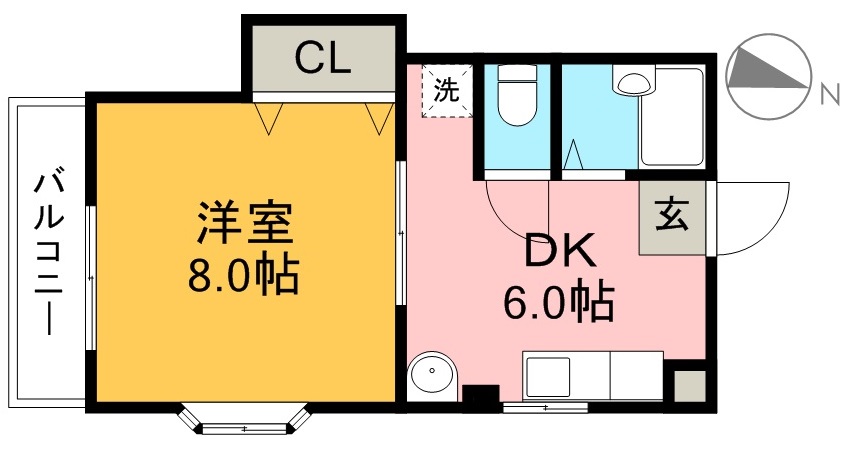 ライフピア岡田 間取り図