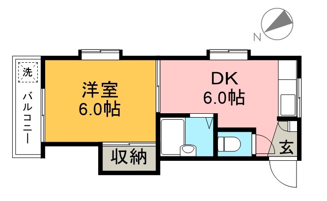 コーポＹＯＫＯＹＡＭＡ 301号室 間取り