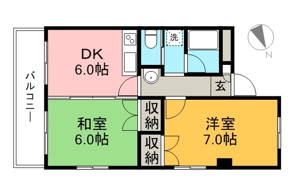 ルミネ中沢 間取り図