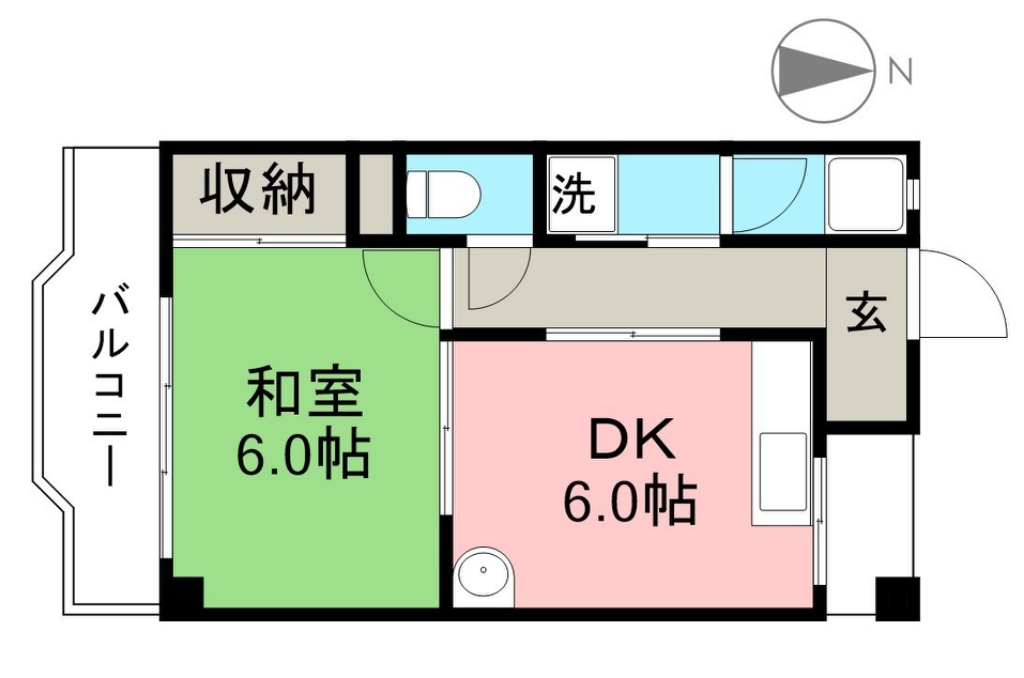 安芸ガーデン 201号室 間取り