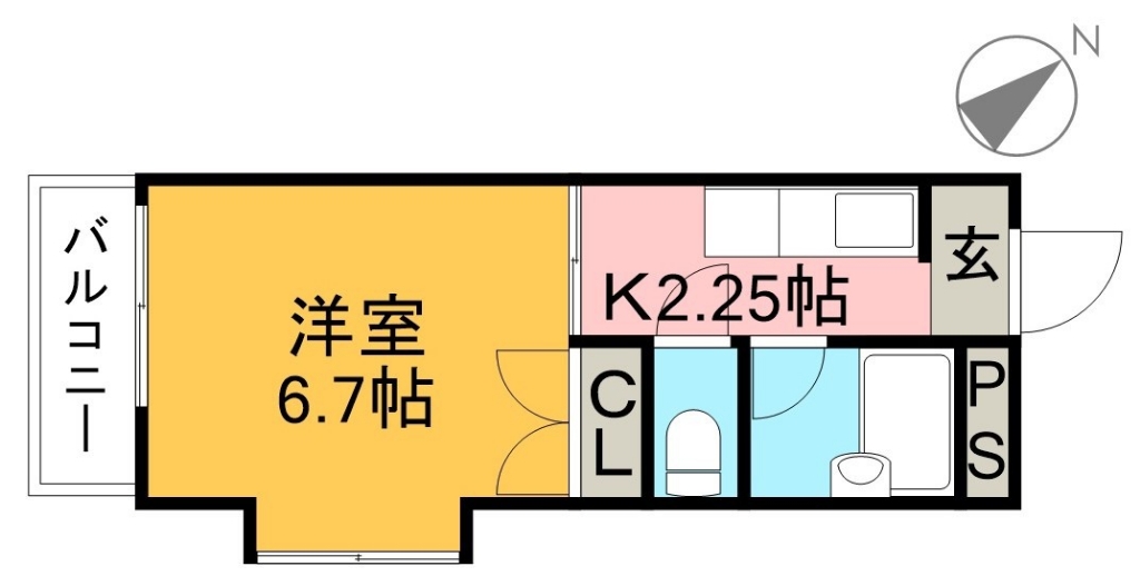 コーポ青雲 間取り図