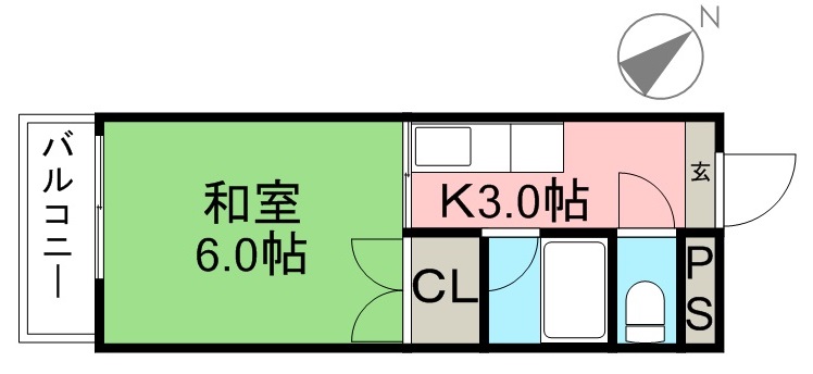 コーポ青雲 間取り図