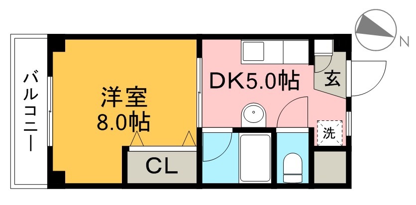 ハイツ森本Ⅱ 303号室 間取り