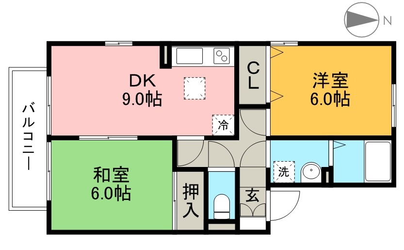 メナージュ　Ｂ棟 間取り図