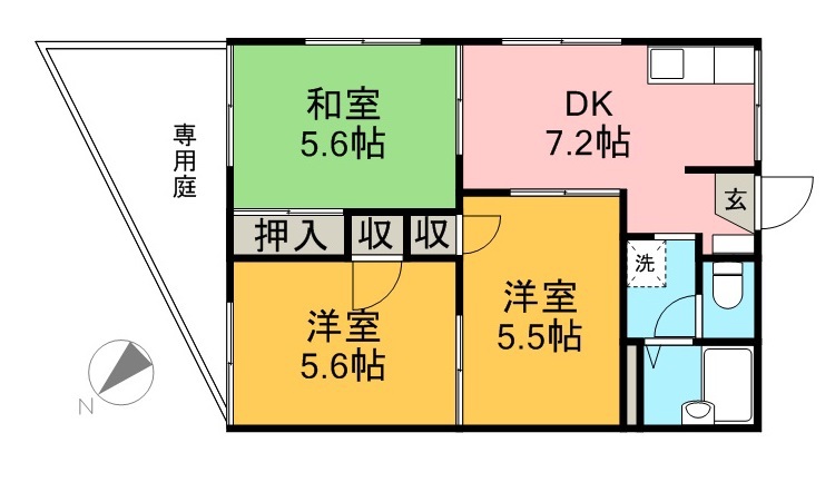 さくらハイツ 間取り図