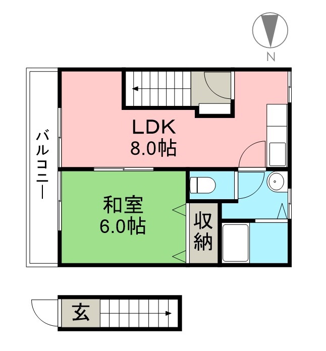 島田ハイツ 間取り図