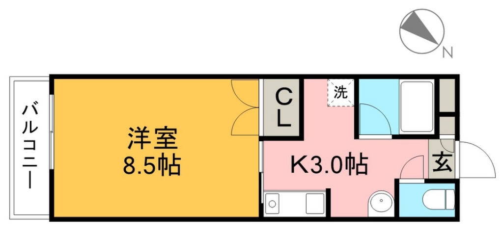 ルーチェ 402号室 間取り