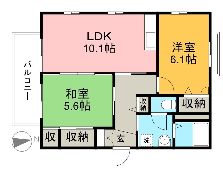 ファミール・ビレジ　Ｄ棟 間取り図