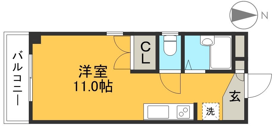 エトワール桜井町 201号室 間取り