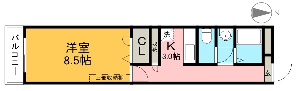 カスティージョＹ 402号室 間取り